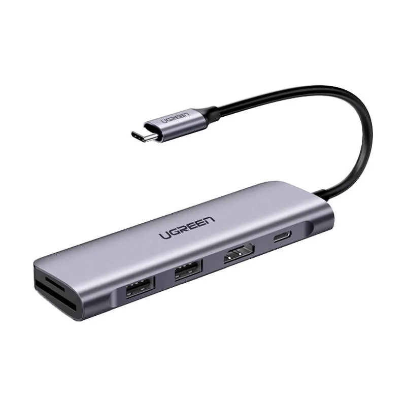 Hub UGREEN CM195 6-PORTOWY USB-C HDMI 5GBPS - Szary