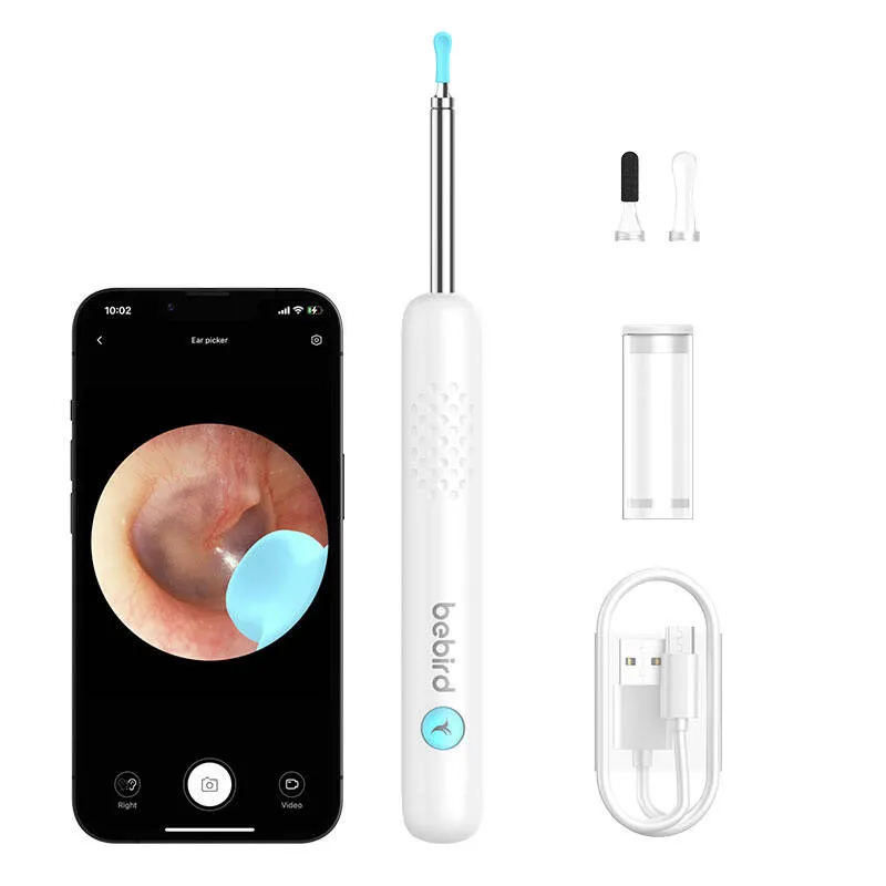 Otoskop Z Kamerą BEBIRD R1 8MP Do Czyszczenia Uszu - Biały