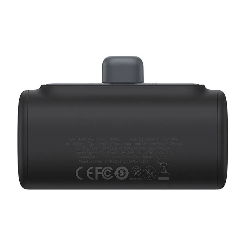 Powerbank BASEUS Compact 5000mAh 20W USB-C - Czarny