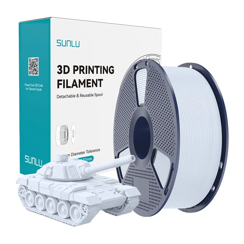 Filament SUNLU PLA+ High-Speed 1.75mm 1kg - Biały