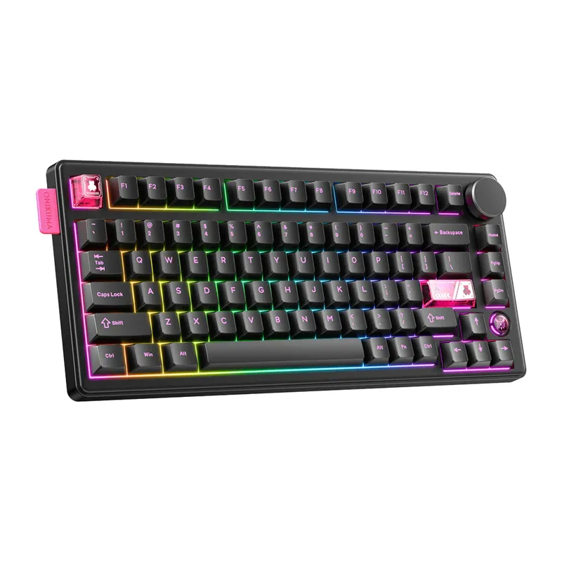 Klawiatura Mechaniczna ONIKUMA MT706 81 Klawiszy USB-C - Czarna