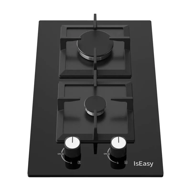 Płyta Gazowa ISEASY MGBG-312S2C 2 Palniki 2,7 kW - Czarna