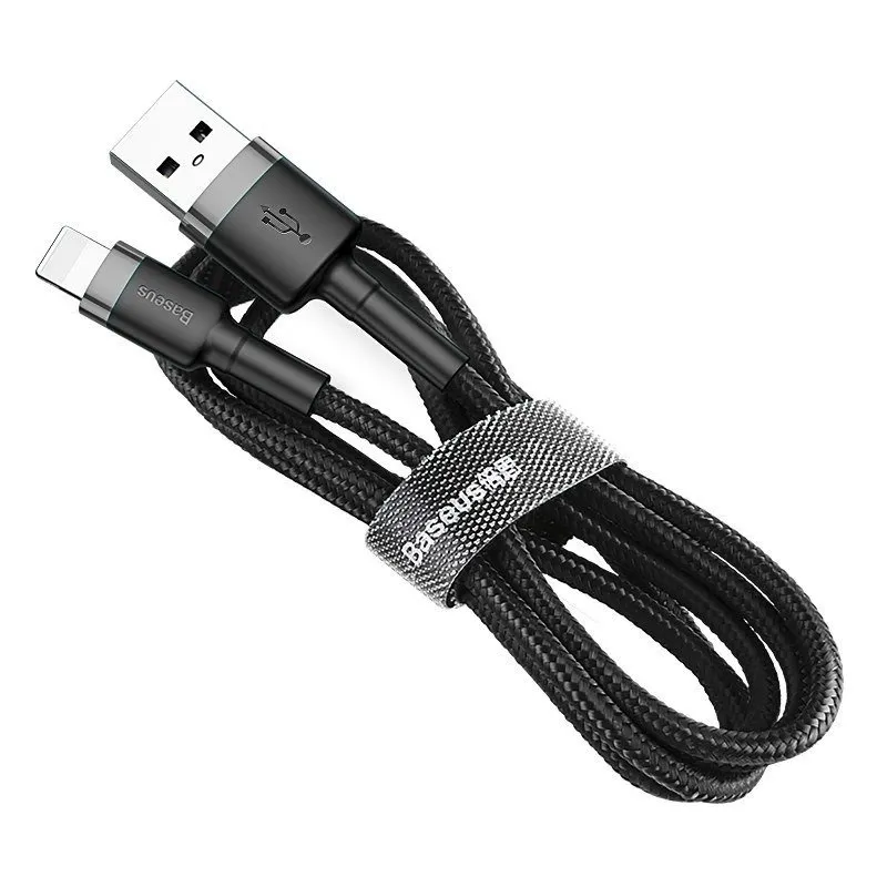 Kabel BASEUS Cafule USB-A To Lightning 1m - Szaro-Czarny
