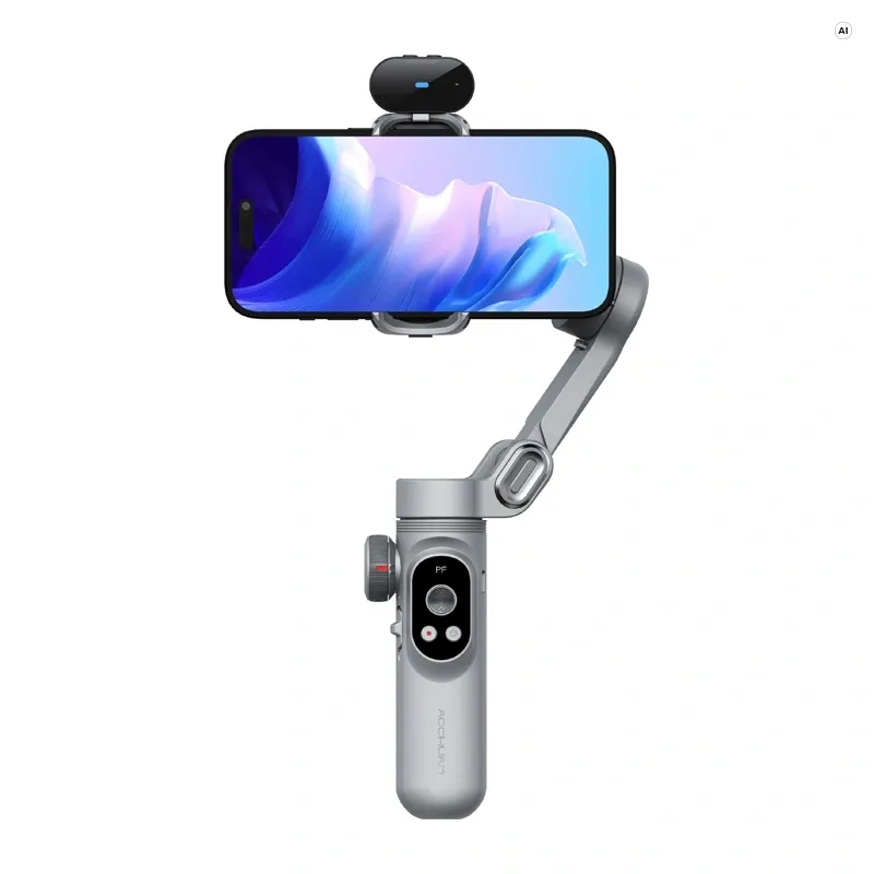 Gimbal AOCHUAN X Pro Stabilizator 3-OSIOWY Czujnik AI - Szary