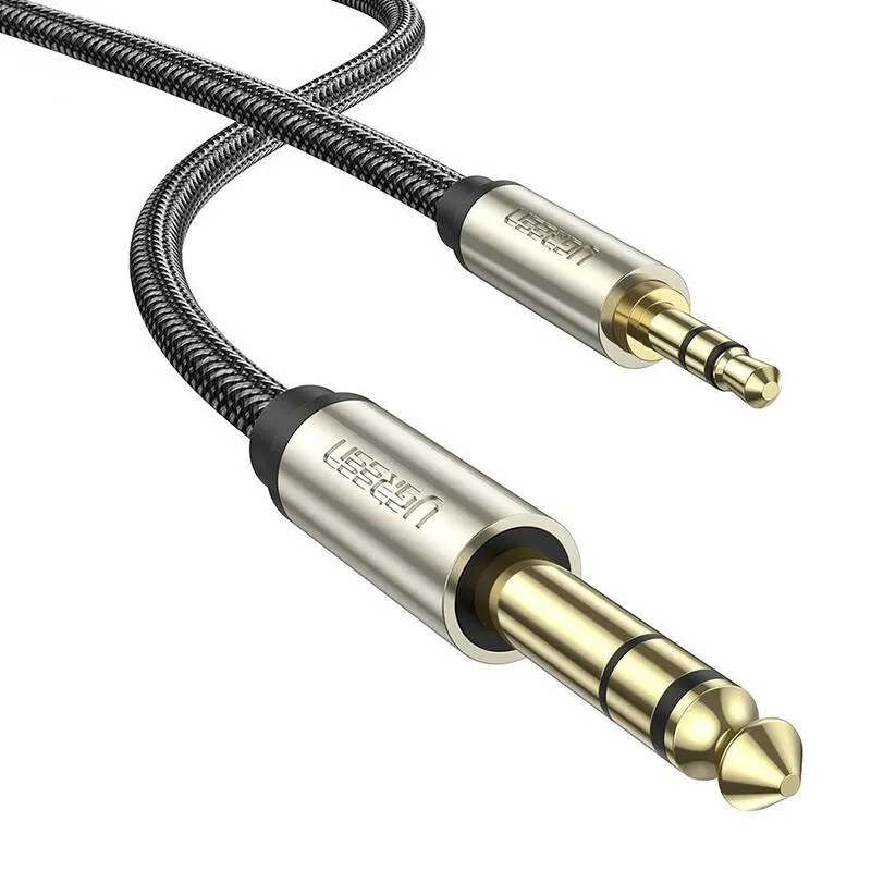 Kabel Audio UGREEN AV127 Jack 3.5mm Do 6.35mm 5m - Szary