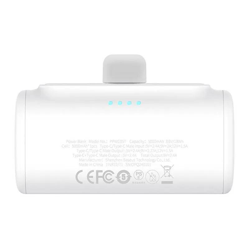 Powerbank BASEUS Compact 5000mAh 20W USB-C - Biały