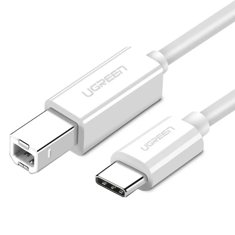 Kabel UGREEN US241 USB-C Do USB-B 1,5m - Biały