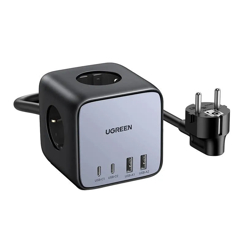 Listwa Zasilająca UGREEN CD268 65W 1,8m 7 Gniazd - Czarna