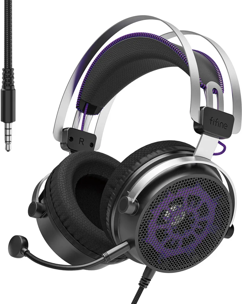 Słuchawki Gamingowe FIFINE H18 Z Mikrofonem 7.1 Surround - Czarne