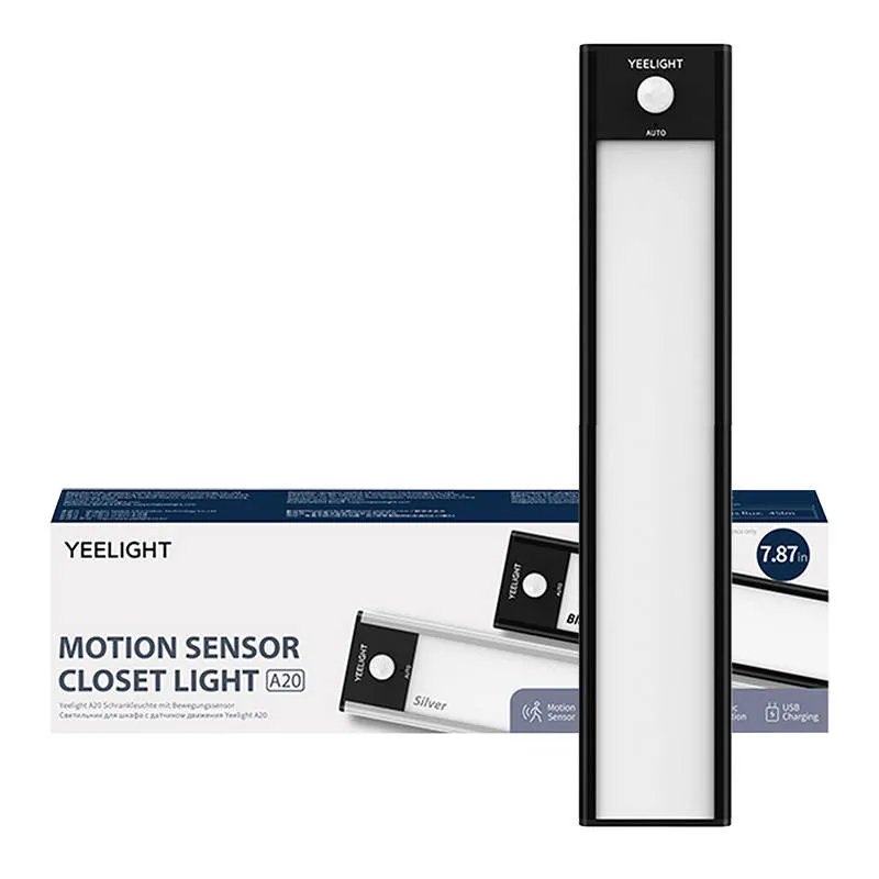 Lampka Do Szafy YEELIGHT Closet Light 20cm 2700K (Czarna)