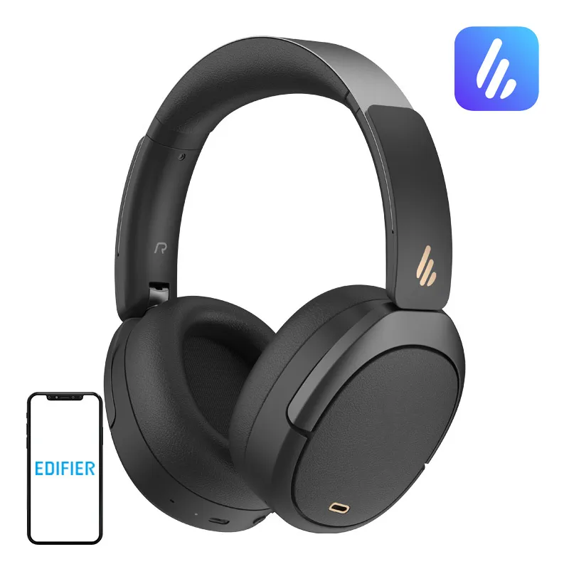 Słuchawki Bezprzewodowe EDIFIER W80 Z ANC Bluetooth 5.4 - Czarne
