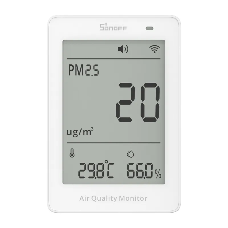 Miernik Jakości Powietrza WIFI LCD SONOFF AirGuard PM2.5 SAWF-07P