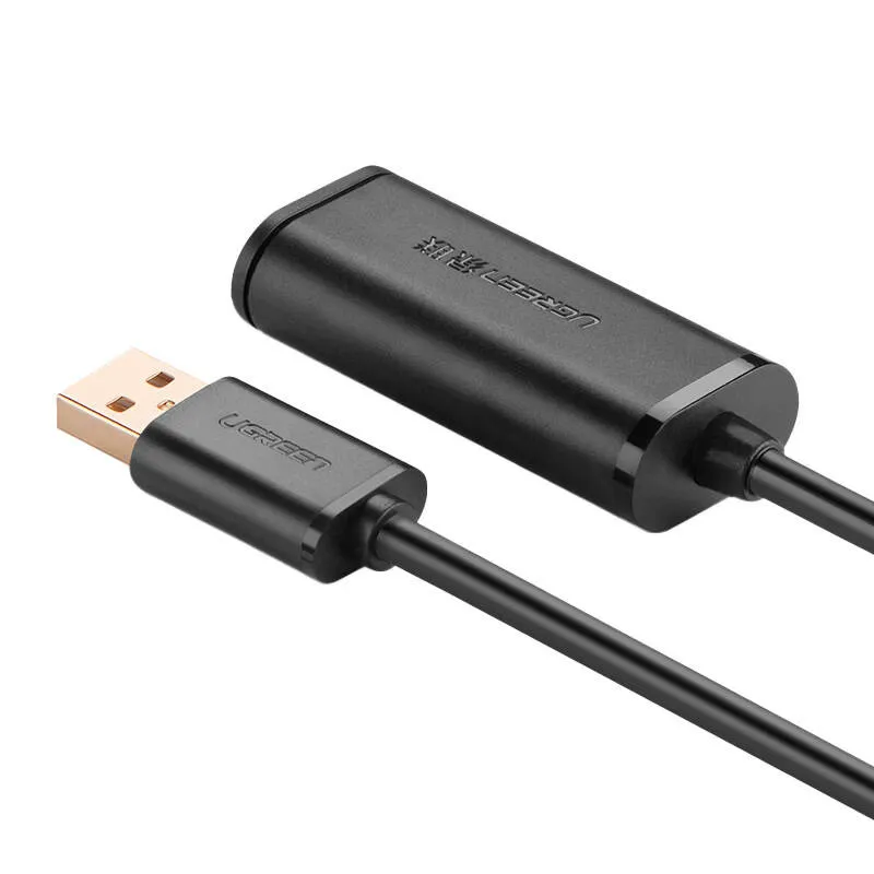 Kabel USB-A UGREEN US121 5m Aktywny Z Wzmacniaczem - Czarny