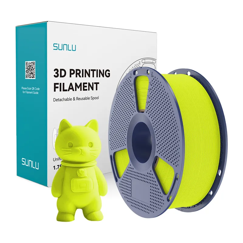 Filament SUNLU PLA Matte 1.75mm 1kg - Jasnozielony
