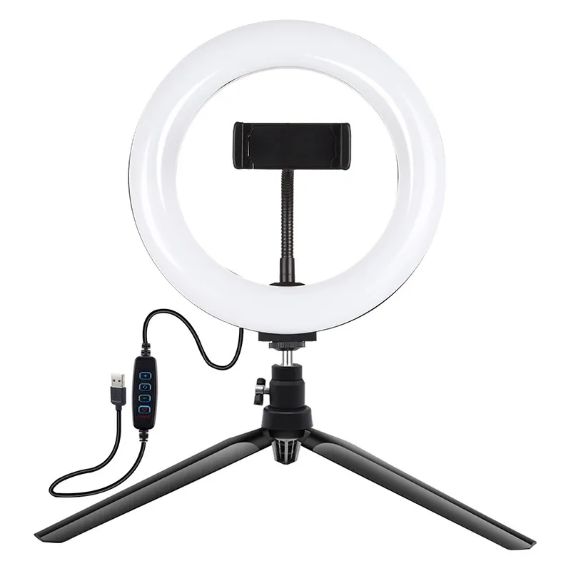 Lampa Pierścieniowa LED PULUZ 20cm Z Uchwytem Telefonu PKT3073B
