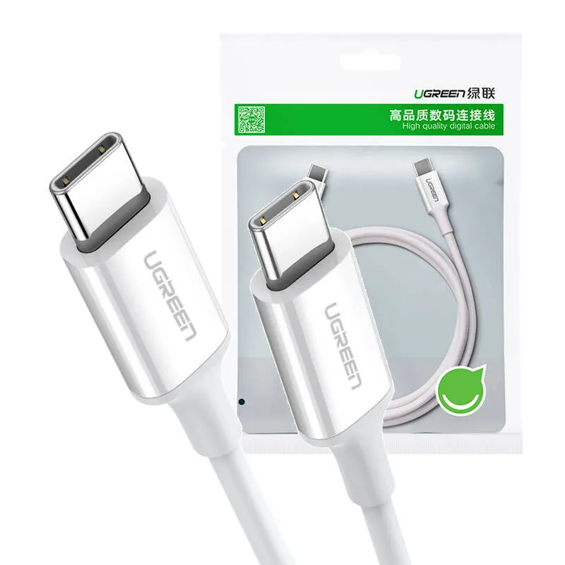 Kabel USB-C UGREEN US264 1.5m 60W Szybkie Ładowanie - Biały