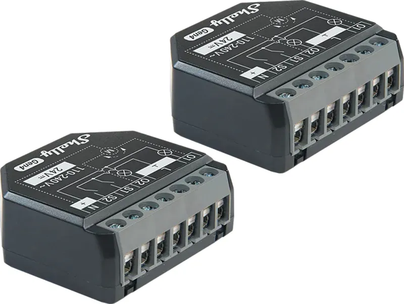 Sterownik Przekaźnikowy SHELLY 2PM GEN4 Zigbee/Matter 2 szt