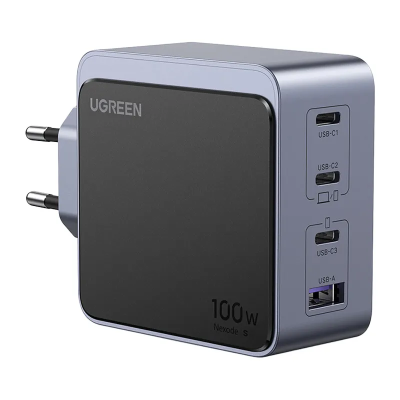 Ładowarka Sieciowa UGREEN Nexode S 100W 3XUSB-C USB - Szara
