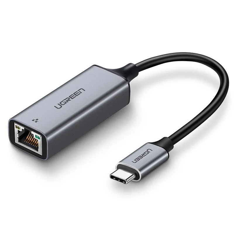 Adapter UGREEN CM199 USB-C Na RJ45 Gigabit Ethernet - Szary