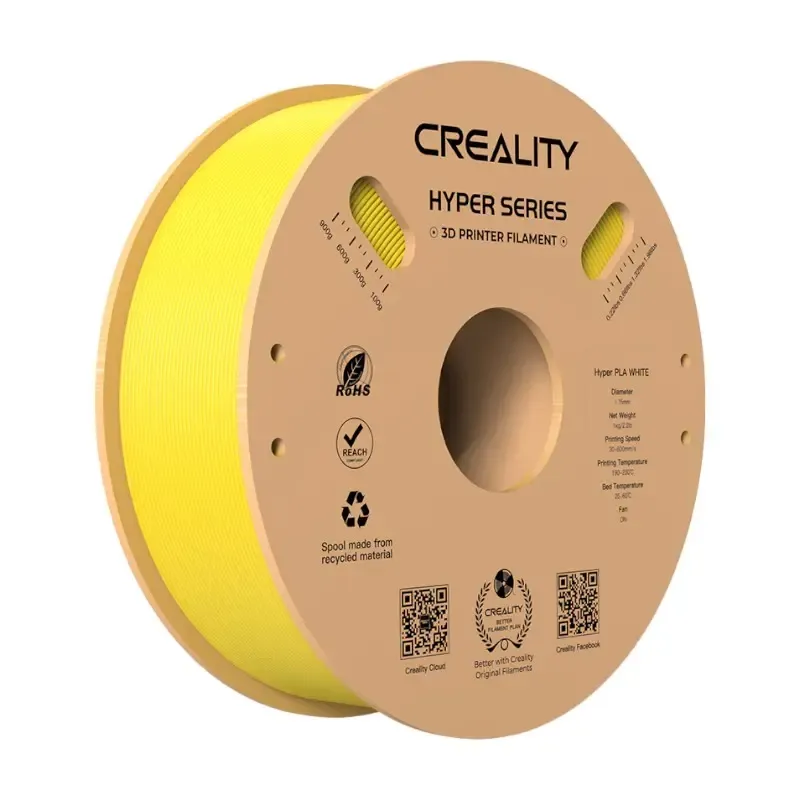 Filament CREALITY Hyper PLA 1kg Do Druku 3D - Żółty