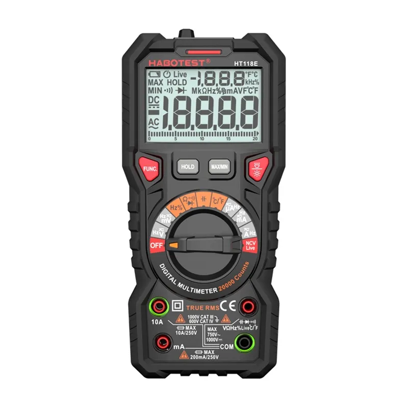 Multimetr Cyfrowy HABOTEST HT118E True RMS NCV 20000 Zliczeń