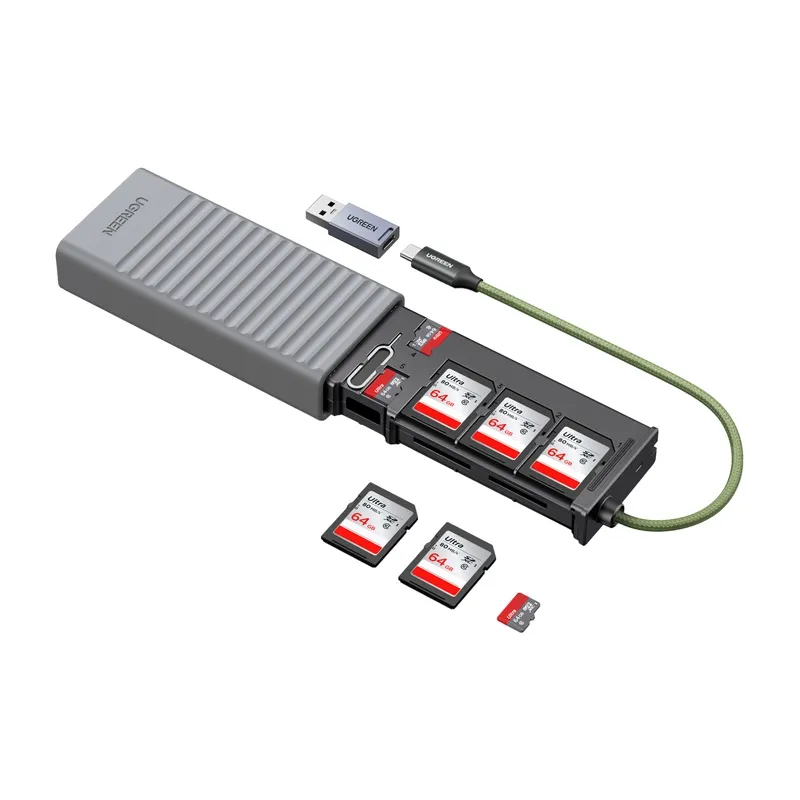 Czytnik Kart UGREEN CM856 USB/USB-C SD/MicroSD - Do 5 Gbps