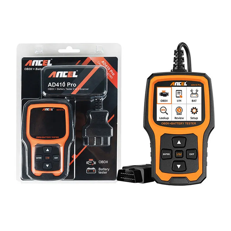 Skaner OBD2 ANCEL AD410 PRO Tester Akumulatorów 2w1