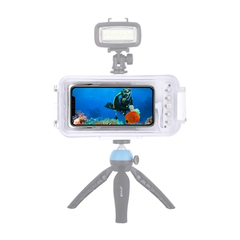 Etui Wodoodporne PULUZ 45m Do IPhone Do Fotografii Podwodnej - Białe