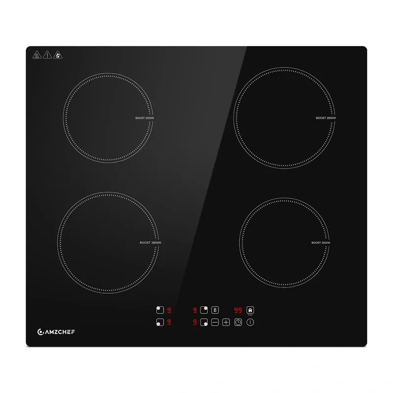 Płyta Indukcyjna AMZCHEF CE-T-74IB4XYZF-CS 4 POLA 7400W - Czarna