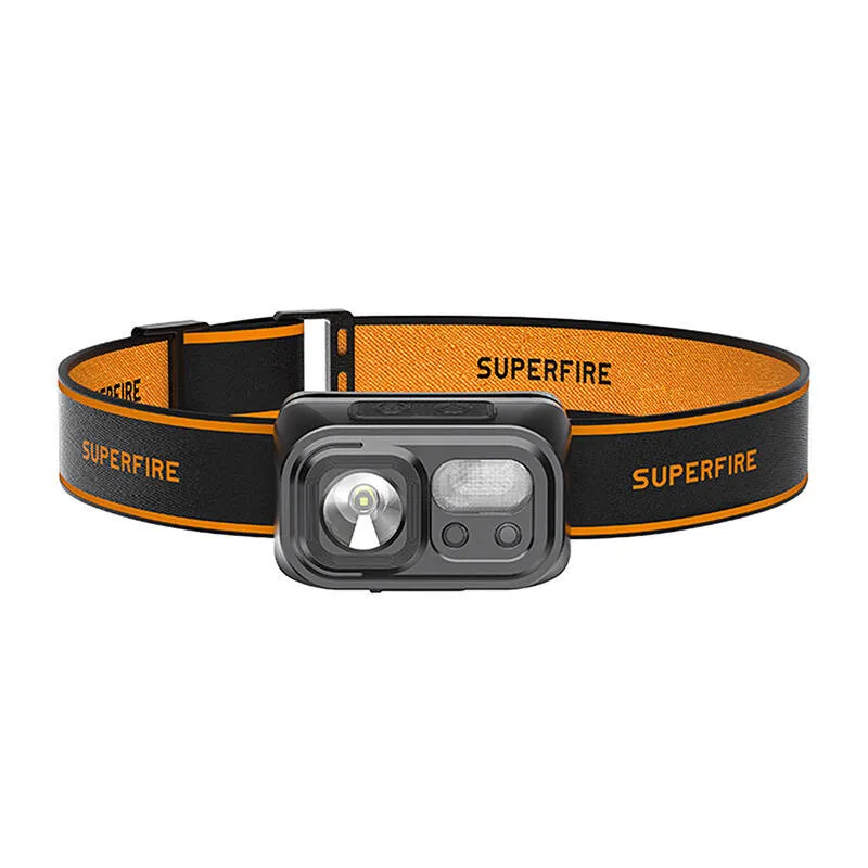 Latarka Czołowa SUPERFIRE HL23-S 350LM USB-C - Czarny