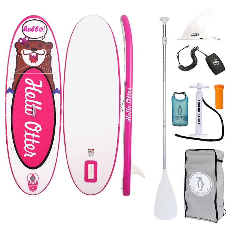 Deska SUP FUNWATER Tuxedo Sailor 2,4m Dziecięca - Różowa