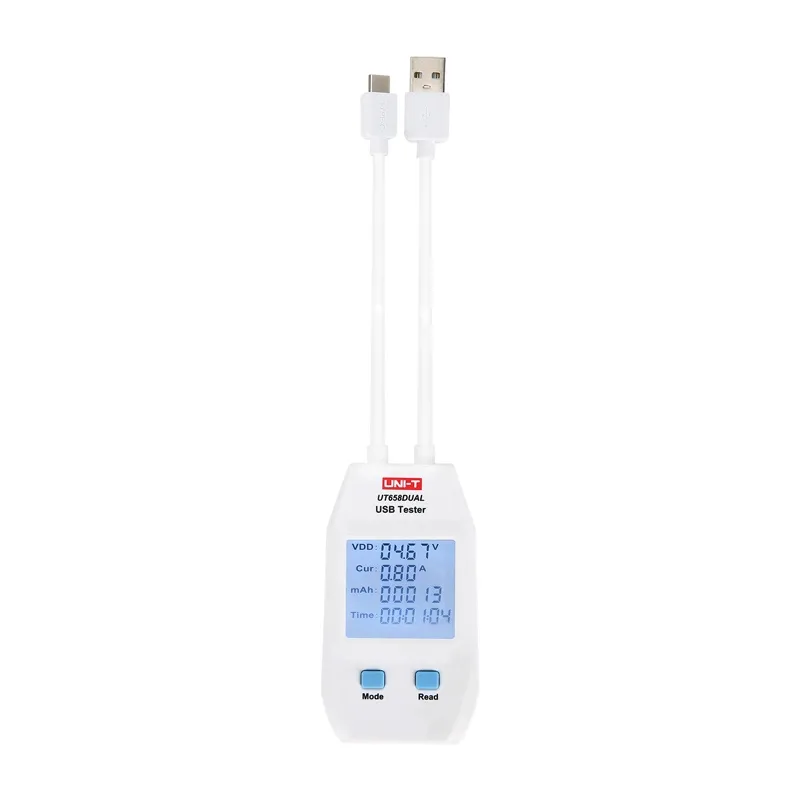 Tester USB UNI-T UT658DUAL Do Ładowarek I Kabli - USB-A I USB-C
