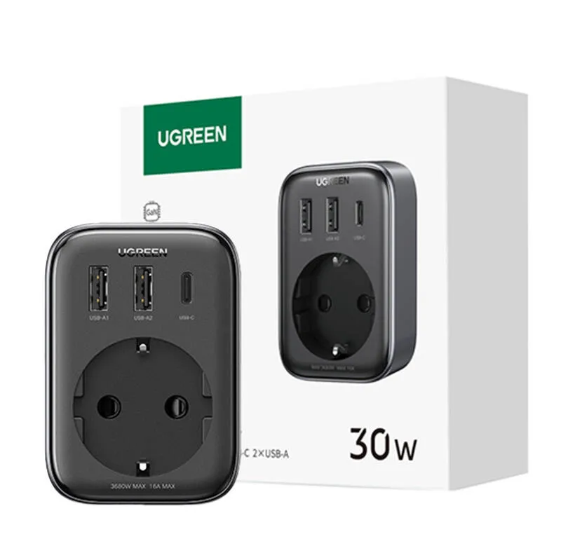 Ładowarka Sieciowa UGREEN CD314 30W USB-C/USB-A - Czarna