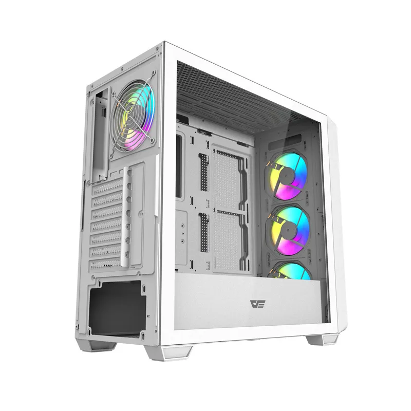 Obudowa Komputerowa DARKFLASH DS900WD ATX 2 HDD 2 SSD - Biała
