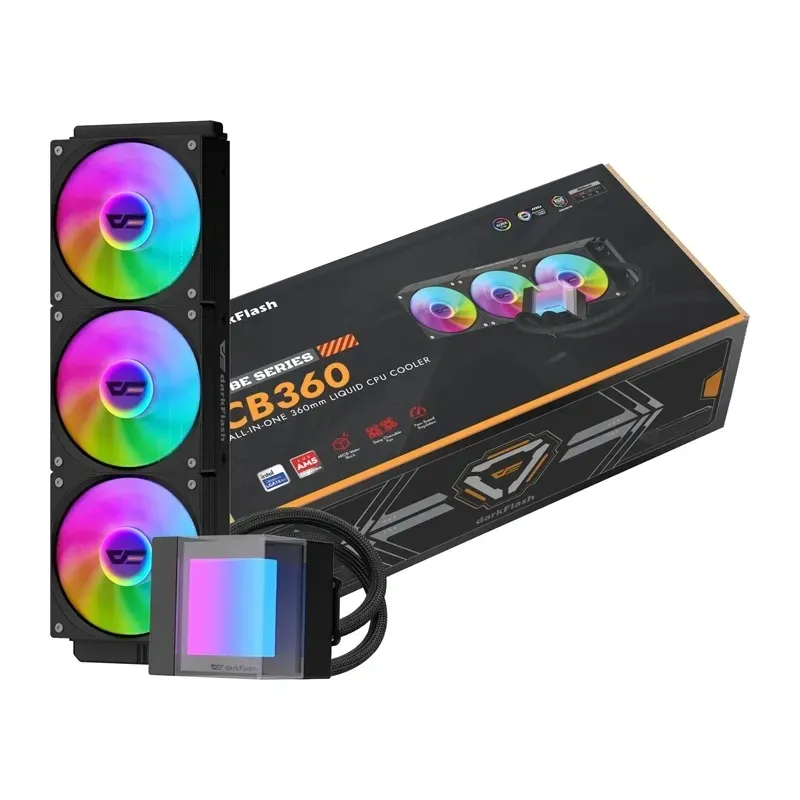 Chłodzenie CPU DARKFLASH CB360 Wodne All-In-One - Czarne