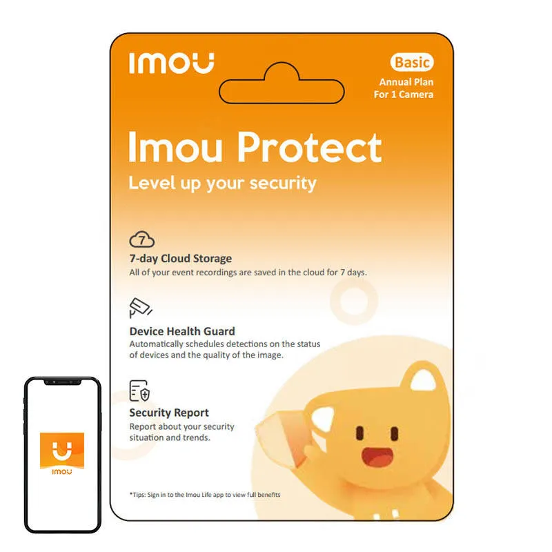 Subskrypcja IMOU Protect Basic 1 Rok - Bezpieczna Chmura