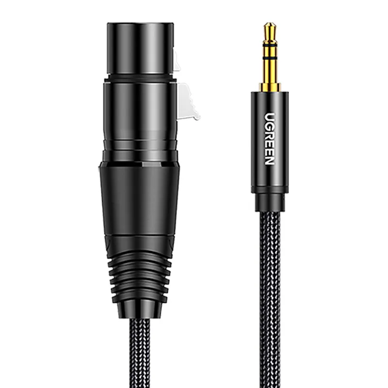 UGREEN AV182 Kabel XLR Do Jack 3.5mm 2m - Czarny
