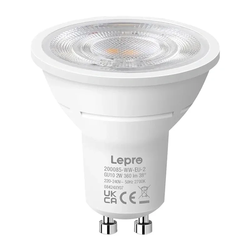 Żarówka LED LEPRO GU10 3.3W Ciepła Biała - 5 Sztuk