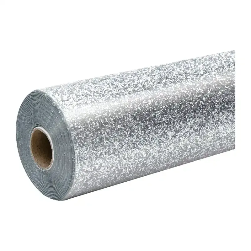 Folia Termotransferowa HTVRONT Glitter 30,5cm X 90cm - Srebrna