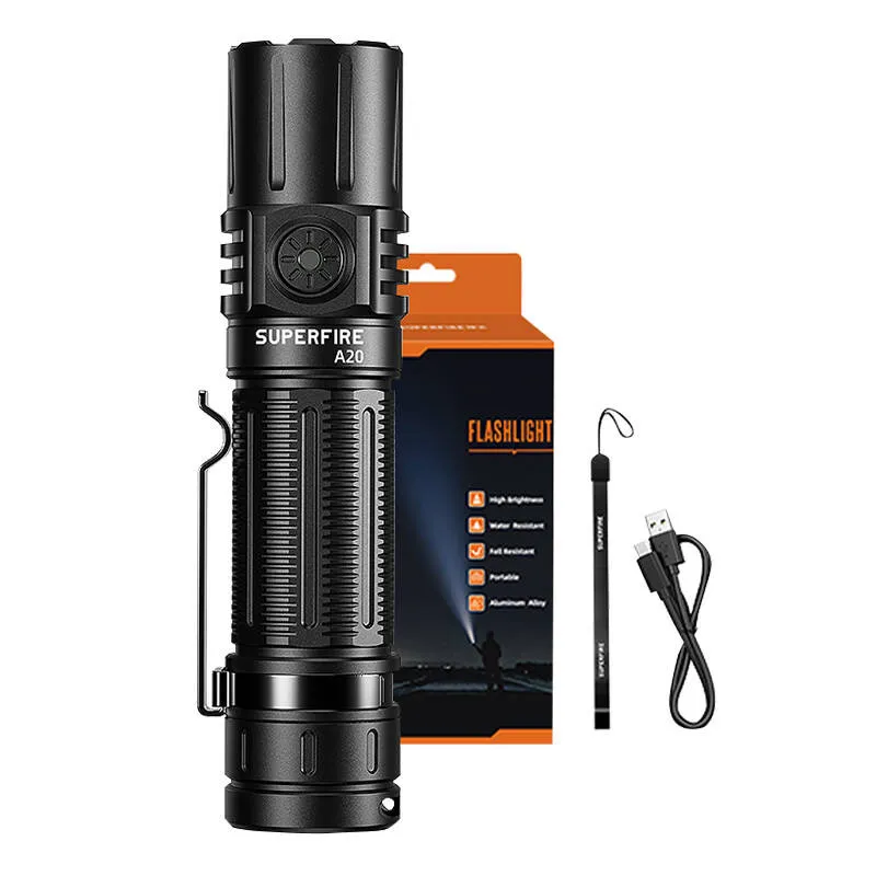 Latarka SUPERFIRE A20 1700LM LED 20W - Czarny