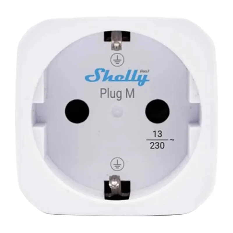 Inteligentne Gniazdko SHELLY Plug M GEN3 Wi-Fi 3000W - Białe