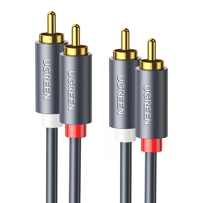 Przewód Audio 2RCA UGREEN 1,5m - Czarny