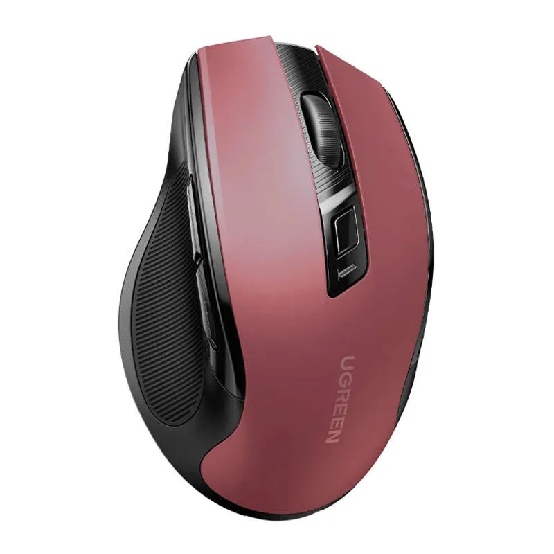 Mysz Bezprzewodowa UGREEN MU006 2.4GHZ+BT 4000 DPI - Czerwona