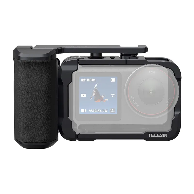 Obudowa Ochronna Z Uchwytem TELESIN Dla DJI Osmo Action 6 - Czarny