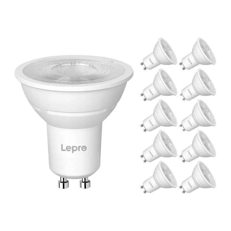 Żarówka LED LEPRO GU10 Ściemnialna 4,5W 345LM 2700K 10 szt. - Ciepła Biel
