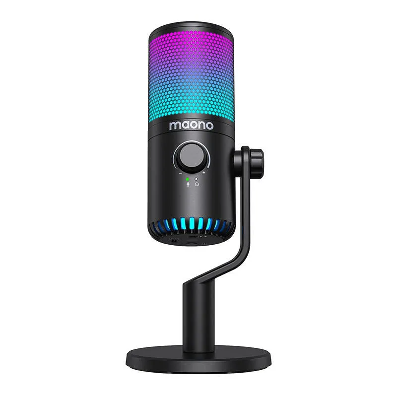 Mikrofon Gamingowy MAONO DM30RGB Pojemnościowy - Czarny