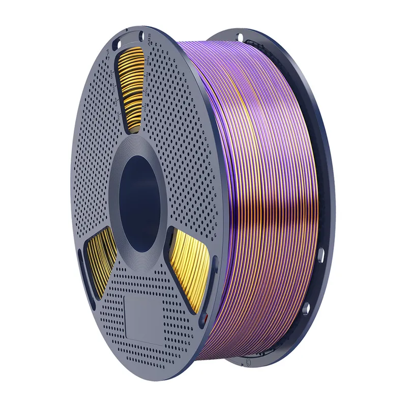 Filament SUNLU PLA+ Silk Tri-Color 1.75mm 1kg - Czarno-Złoto-Fioletowy