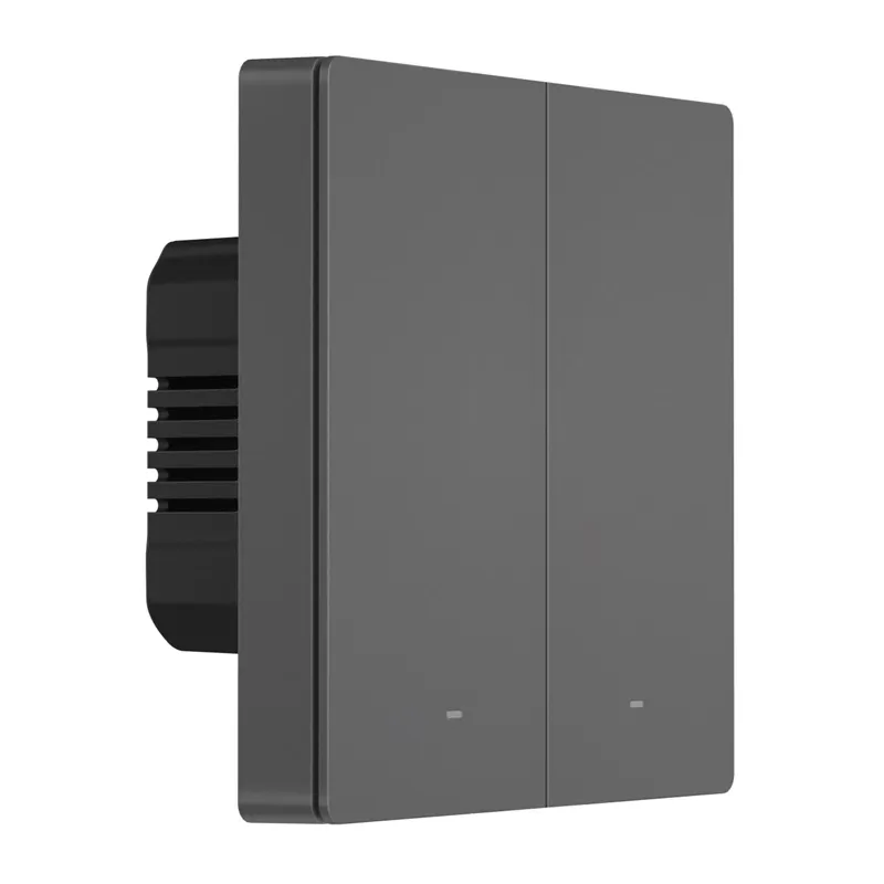 Inteligentny Przełącznik Ścienny WIFI SONOFF M5 2C 2-KANAŁOWY - Szary