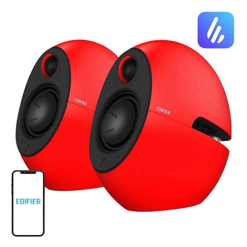 Głośniki EDIFIER E25HD 74W Z Bluetooth 5.3 - Czerwone