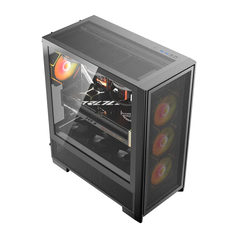 Obudowa Komputerowa DARKFLASH AIRNOVA Z 3 Wentylatorami - Czarna